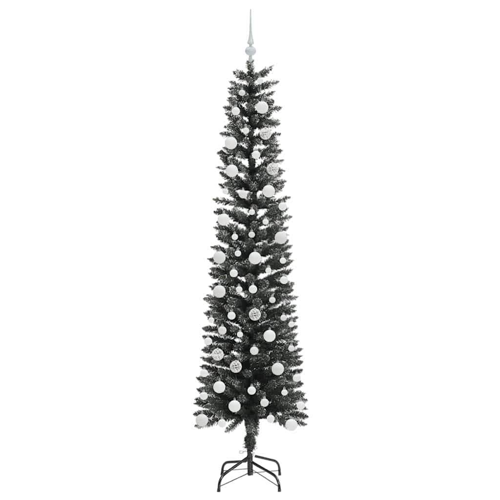 Kunstkerstboom Groen 58 x 58 x 210 cm PVC en Plastic en Staal