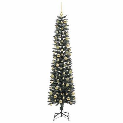 Kunstkerstboom met 300 LED Groen 210 cm PVC en Plastic en Staal
