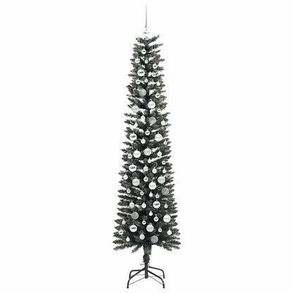 Kunstkerstboom met 300 LED Groen 210 cm PVC en Plastic en Staal
