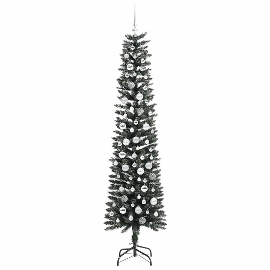 Kunstkerstboom met 300 LED Groen 210 cm PVC en Plastic en Staal