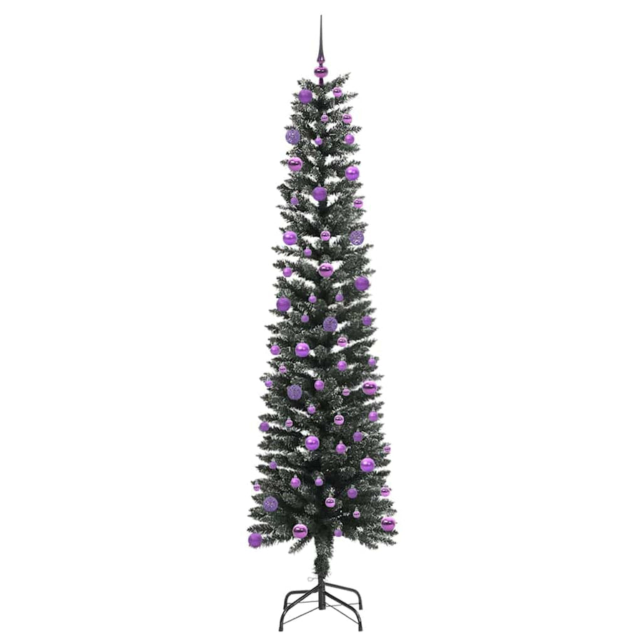 Kunstkerstboom Groen 58 x 58 x 210 cm PVC en Plastic en Staal