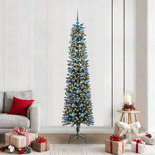 Kunstkerstboom Groen 58 x 58 x 210 cm PVC en Plastic en Staal