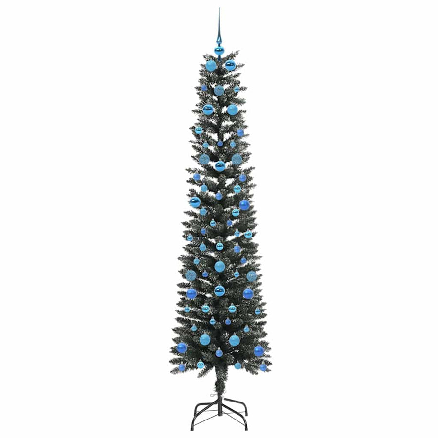 Kunstkerstboom Groen 58 x 58 x 210 cm PVC en Plastic en Staal