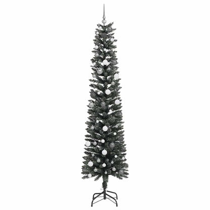 Kunstkerstboom met 300 LED Groen 240 cm PVC en Plastic en Staal