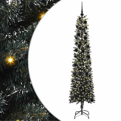 Kunstkerstboom Groen 58 x 58 x 240 cm PVC en Plastic en Staal