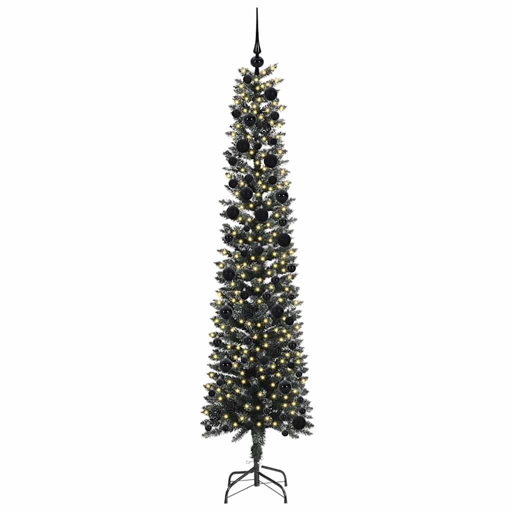 Kunstkerstboom Groen 58 x 58 x 240 cm PVC en Plastic en Staal