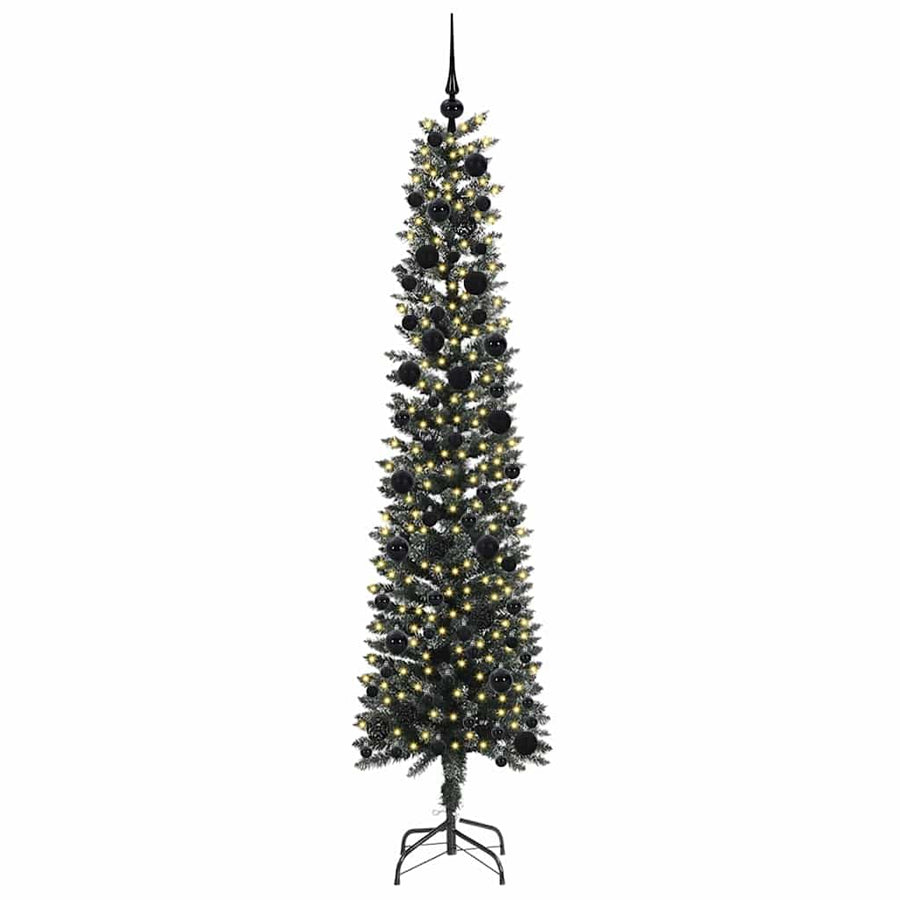 Kunstkerstboom Groen 58 x 58 x 240 cm PVC en Plastic en Staal