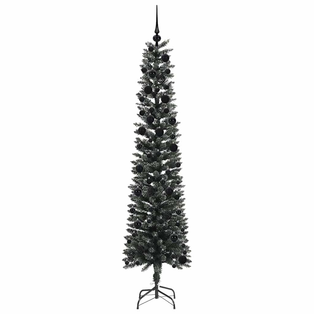 Kunstkerstboom Groen 58 x 58 x 240 cm PVC en Plastic en Staal