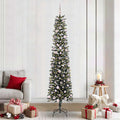 Kunstkerstboom met 300 LED Groen 240 cm PVC en Plastic en Staal