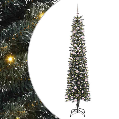 Kunstkerstboom Groen 58 x 58 x 240 cm PVC en Plastic en Staal