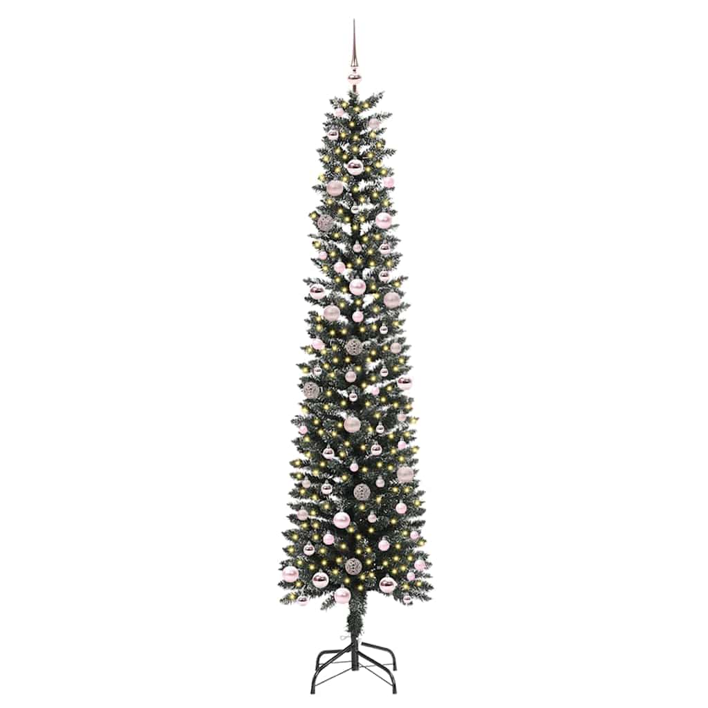 Kunstkerstboom Groen 58 x 58 x 240 cm PVC en Plastic en Staal