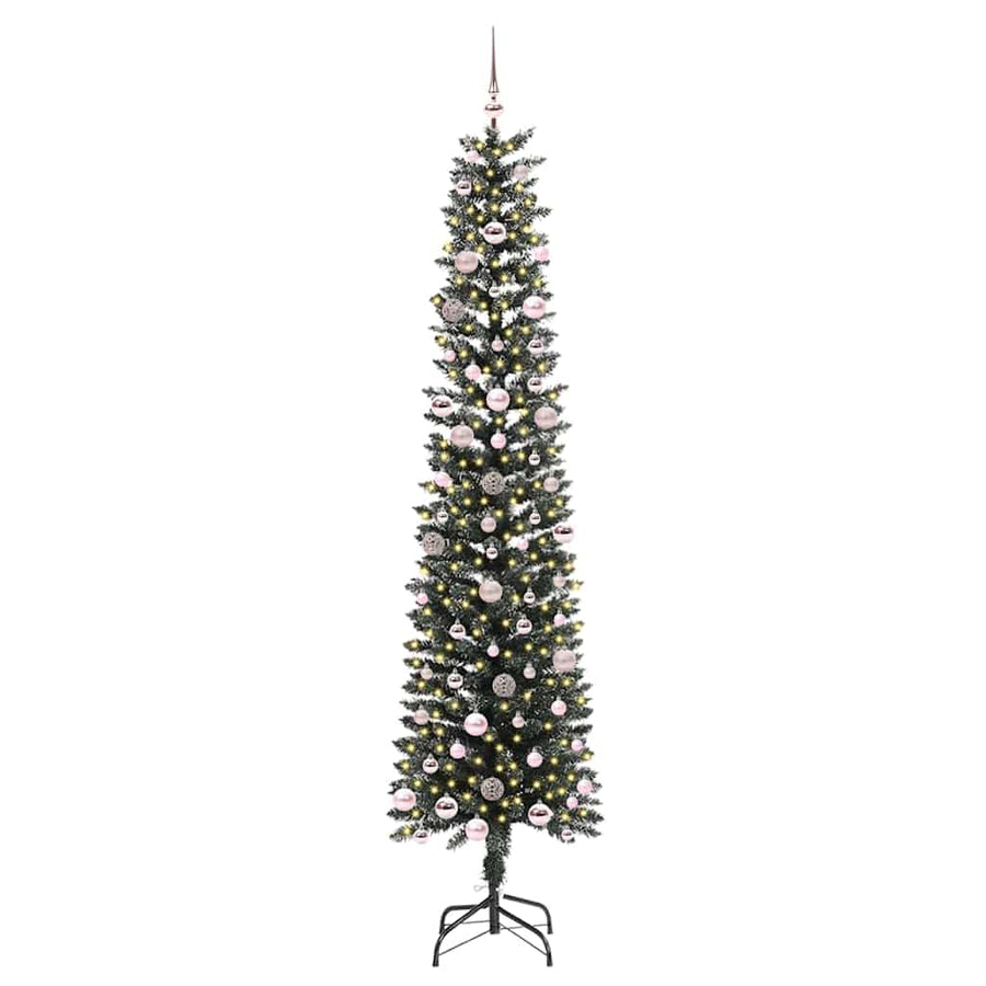 Kunstkerstboom Groen 58 x 58 x 240 cm PVC en Plastic en Staal