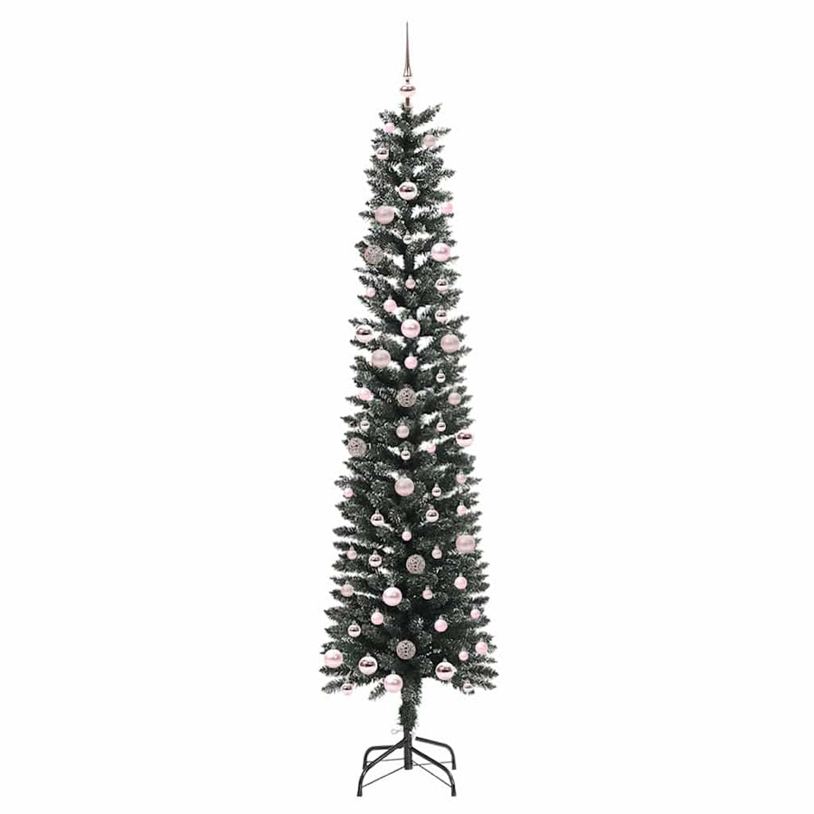 Kunstkerstboom Groen 58 x 58 x 240 cm PVC en Plastic en Staal