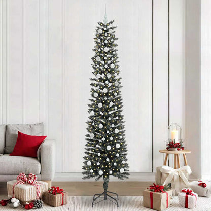 Kunstkerstboom Groen 58 x 58 x 240 cm PVC en Plastic en Staal