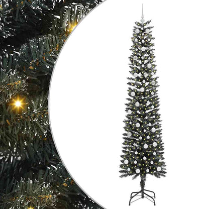 Kunstkerstboom Groen 58 x 58 x 240 cm PVC en Plastic en Staal