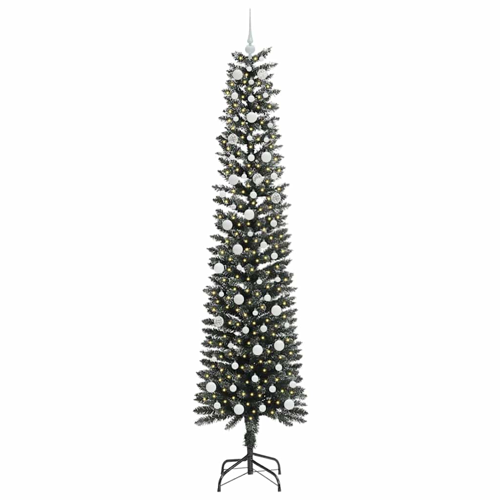 Kunstkerstboom Groen 58 x 58 x 240 cm PVC en Plastic en Staal