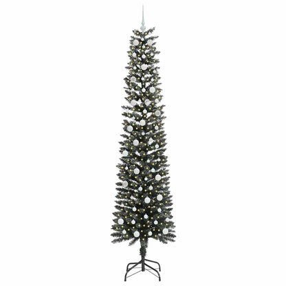 Kunstkerstboom Groen 58 x 58 x 240 cm PVC en Plastic en Staal