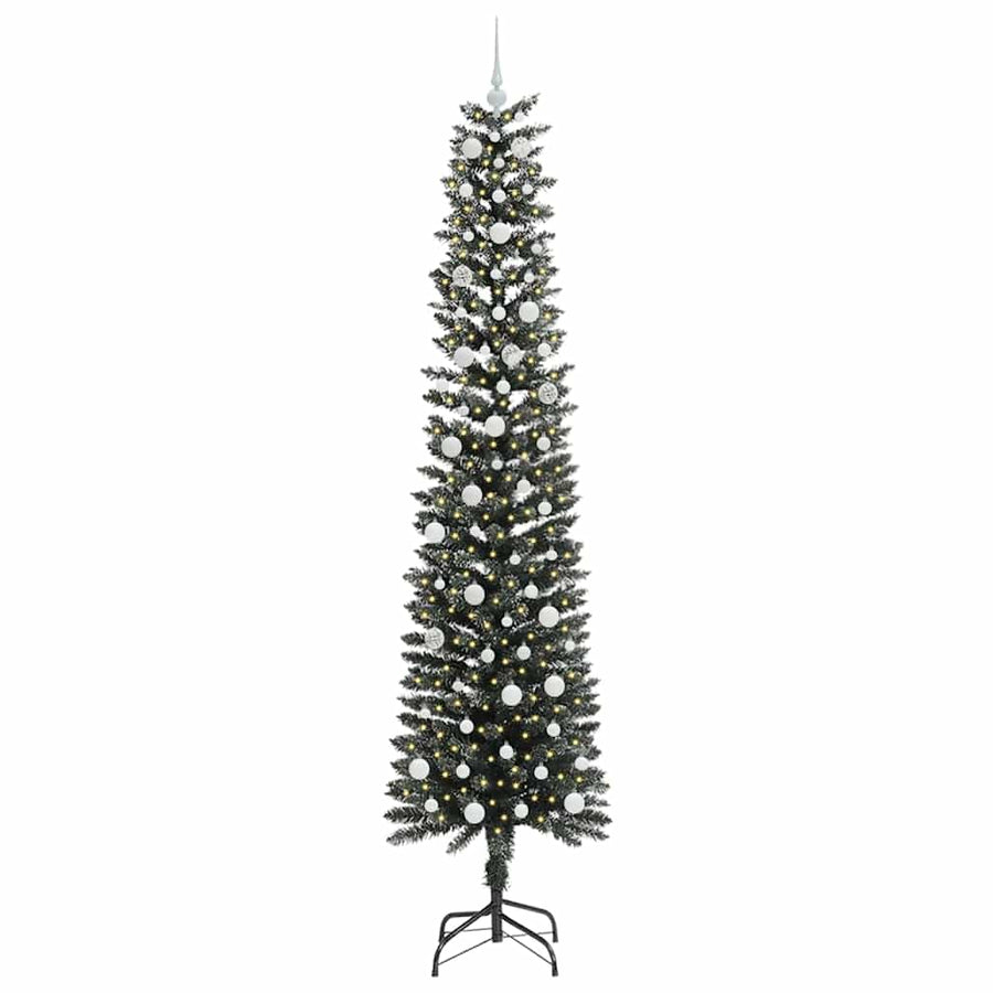 Kunstkerstboom Groen 58 x 58 x 240 cm PVC en Plastic en Staal