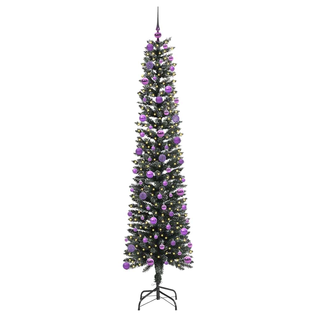 Kunstkerstboom Groen 58 x 58 x 240 cm PVC en Plastic en Staal