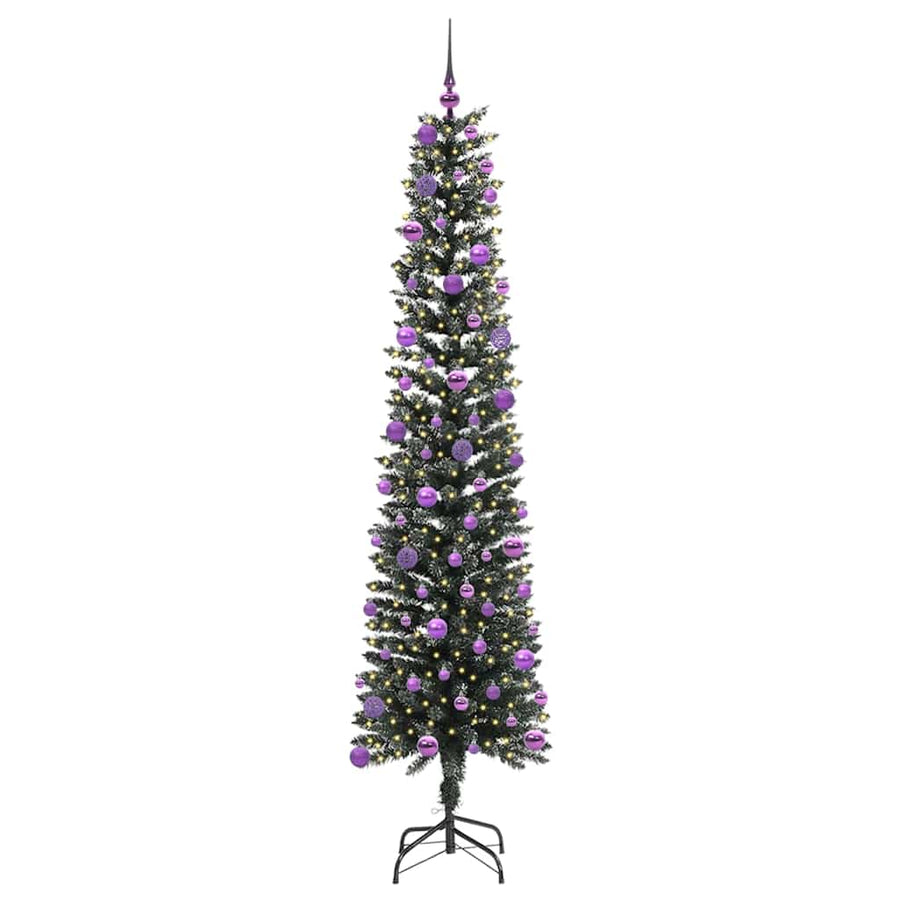 Kunstkerstboom Groen 58 x 58 x 240 cm PVC en Plastic en Staal