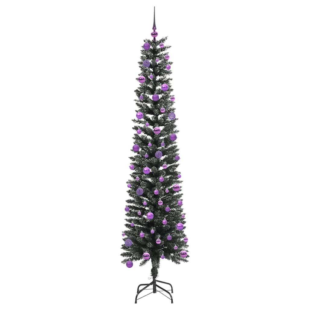 Kunstkerstboom Groen 58 x 58 x 240 cm PVC en Plastic en Staal