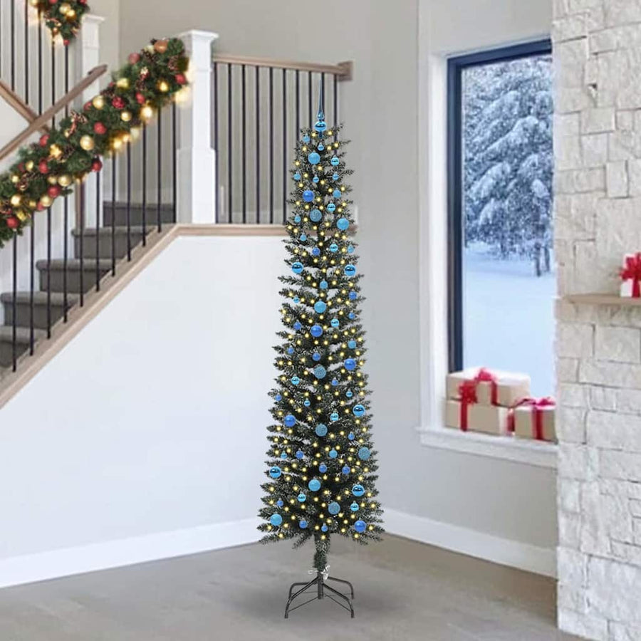 Kunstkerstboom Groen 58 x 58 x 240 cm PVC en Plastic en Staal