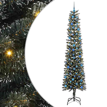 Kunstkerstboom Groen 58 x 58 x 240 cm PVC en Plastic en Staal