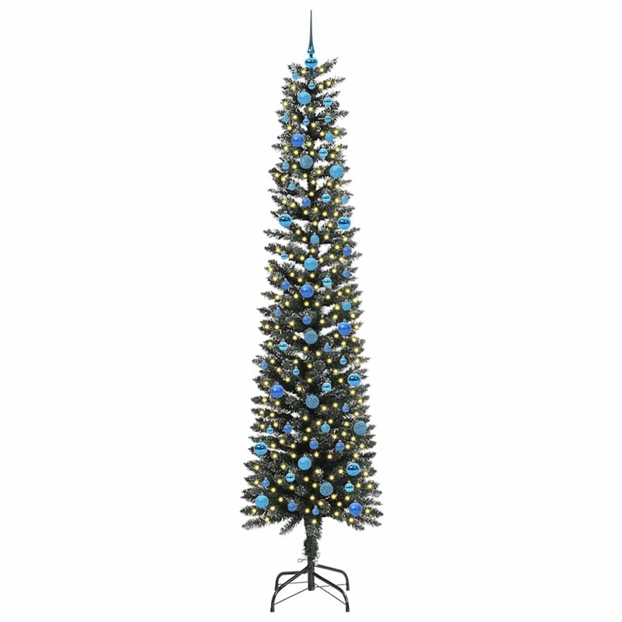 Kunstkerstboom Groen 58 x 58 x 240 cm PVC en Plastic en Staal