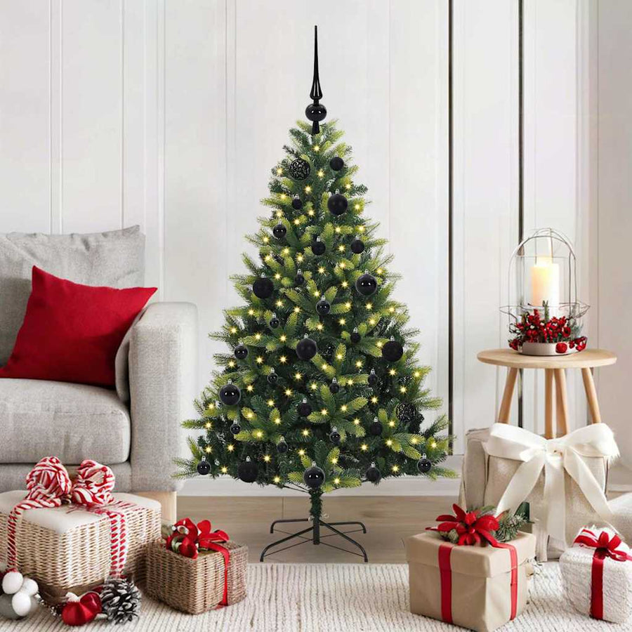 Kunstmatige Hangende Kerstboom 150 LED's Groen 120 cm PVC en PE