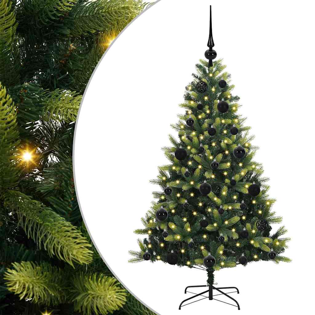 Kunstmatige Hangende Kerstboom 150 LED's Groen 120 cm PVC en PE