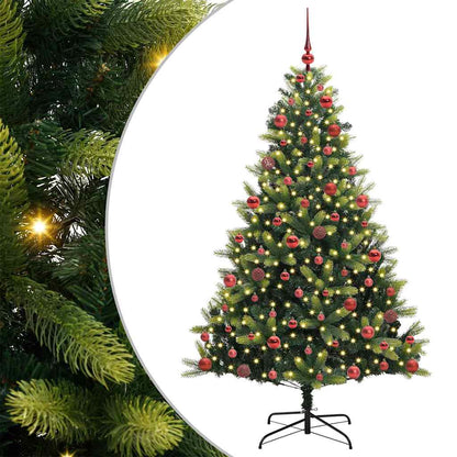 Kunstmatige Scharnierende Kerstboom 300 LEDs Groen 180 cm