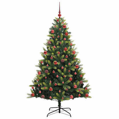 Kunstmatige Scharnierende Kerstboom 300 LEDs Groen 180 cm