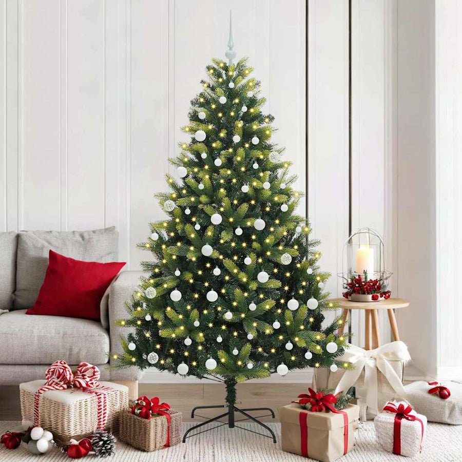 Kunstmatig Scharnierend Kerstmis Boom 300 LEDs Groen 180 cm