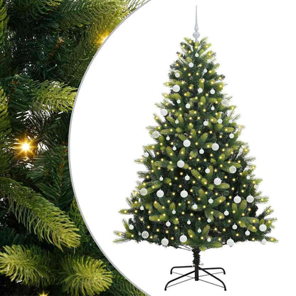 Kunstmatig Scharnierend Kerstmis Boom 300 LEDs Groen 180 cm