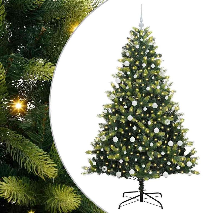 Kunstmatig Scharnierend Kerstmis Boom 300 LEDs Groen 180 cm