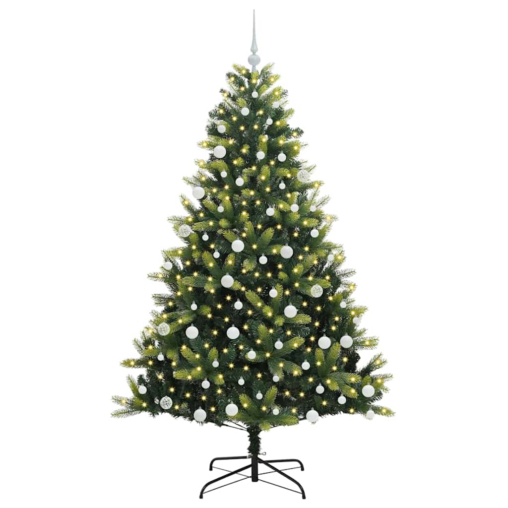 Kunstmatig Scharnierend Kerstmis Boom 300 LEDs Groen 180 cm
