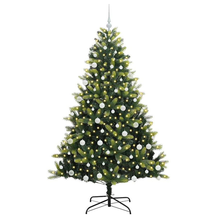 Kunstmatig Scharnierend Kerstmis Boom 300 LEDs Groen 180 cm