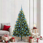 Kunstkerstboom 180 cm 300 LEDs groen PVC PE