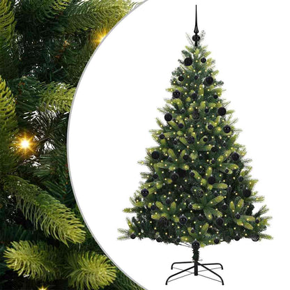 Kunstmatige Scharnierende Kerstboom 300 LEDs Groen 210 cm