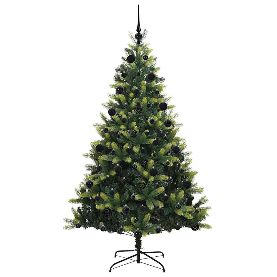 Kunstmatige Scharnierende Kerstboom 300 LEDs Groen 210 cm