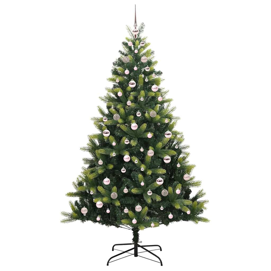 Kunstmatige Scharnierende Kerstboom 300 LEDs Groen 210 cm