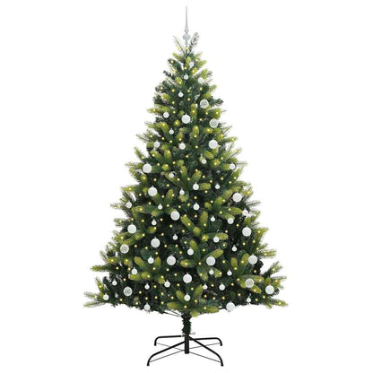 Kunstmatige Scharnierende Kerstboom 300 LEDs Groen 210 cm