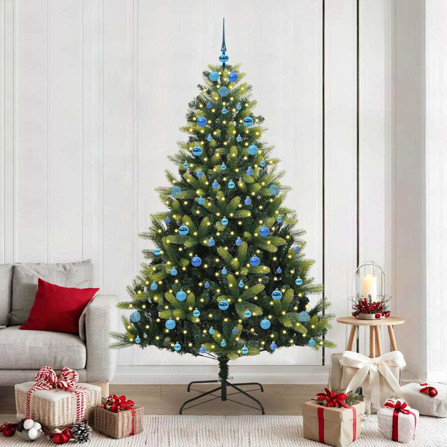 Kunstmatige Scharnierende Kerstboom 300 LEDs Groen 210 cm