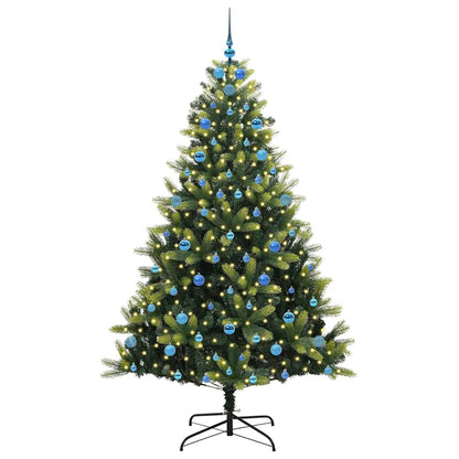 Kunstmatige Scharnierende Kerstboom 300 LEDs Groen 210 cm