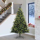 Kunstkerstboom 240 cm met 300 LEDs groen PVC PE