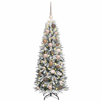 Kunstkerstboom Wit 120 cm PVC en Plastic en Staal en PE