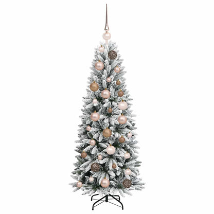 Kunstkerstboom Wit 120 cm PVC en Plastic en Staal en PE