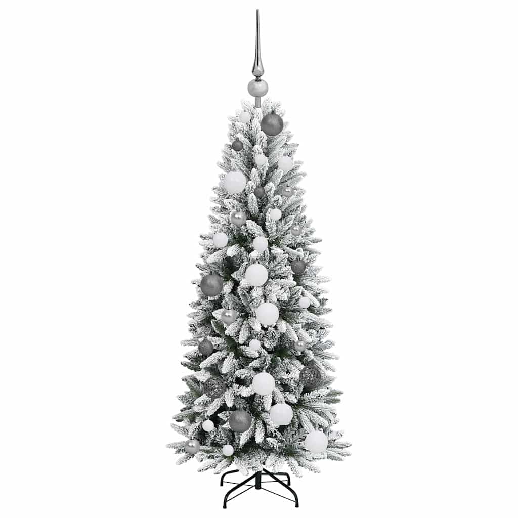 Kunstkerstboom met decoratieve touwlichten Wit 120 cm Kunststof