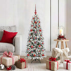 Artificial Christmas Tree White 120 cm PVC and Plastic and Steel and PE
