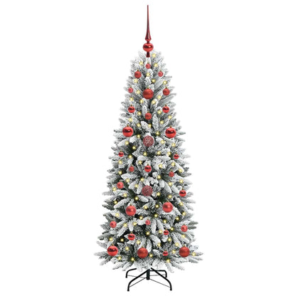 Kunstkerstboom met 150 LED met standaard Wit 53 x 53 x 120 cm